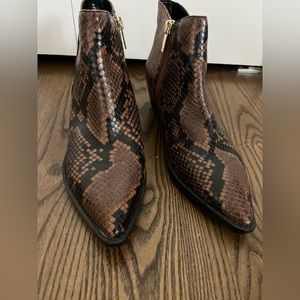 New without box, 6.5 snake skin marc fisher booties